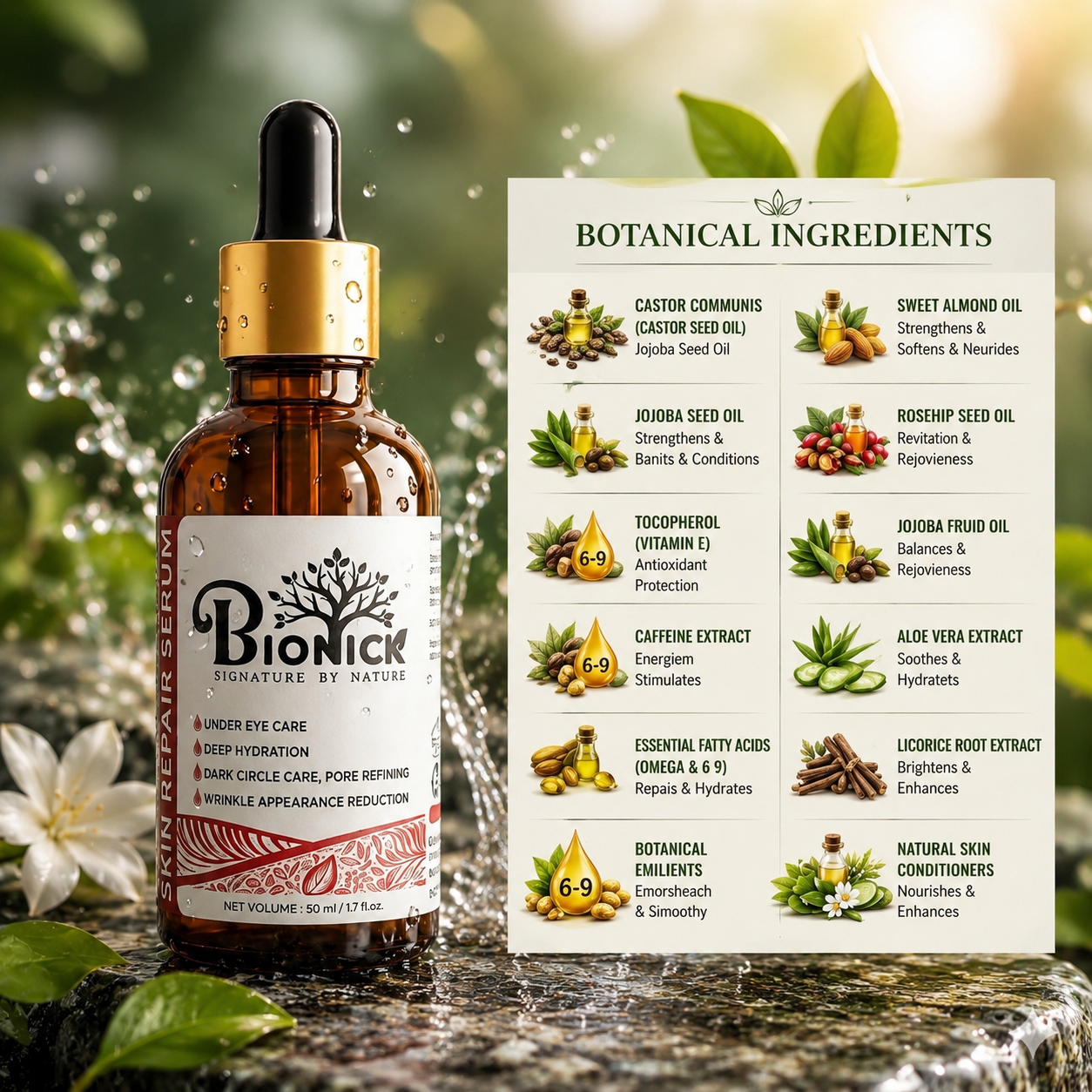 BIONICK SKIN REPAIR SERUM -50ml