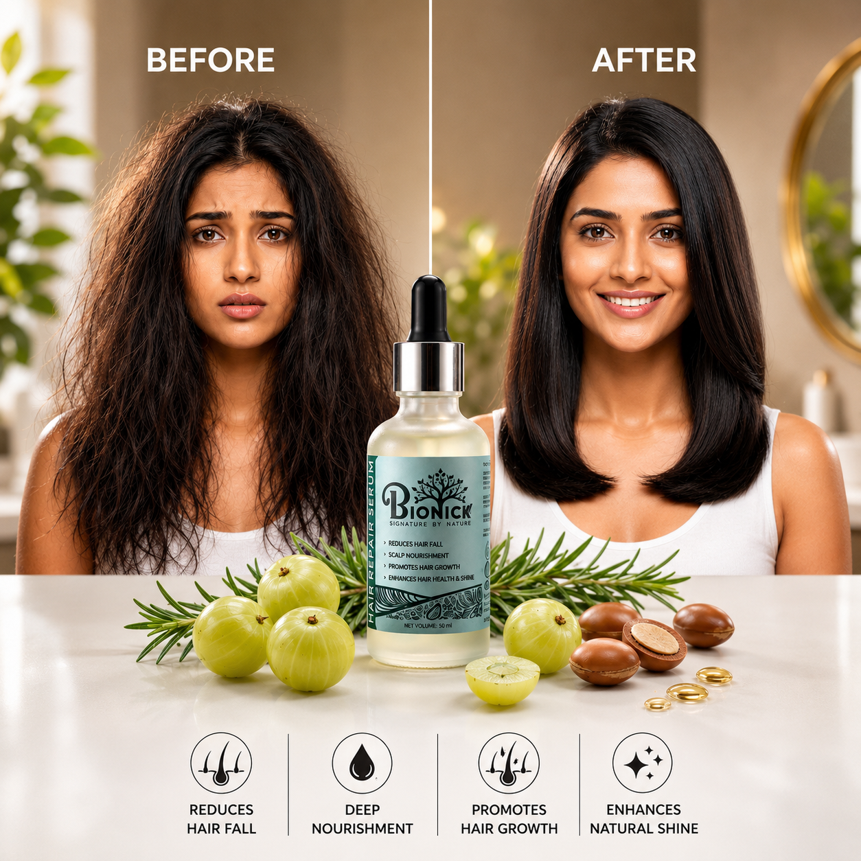 BIONICK HAIR REPAIR SERUM -50ml