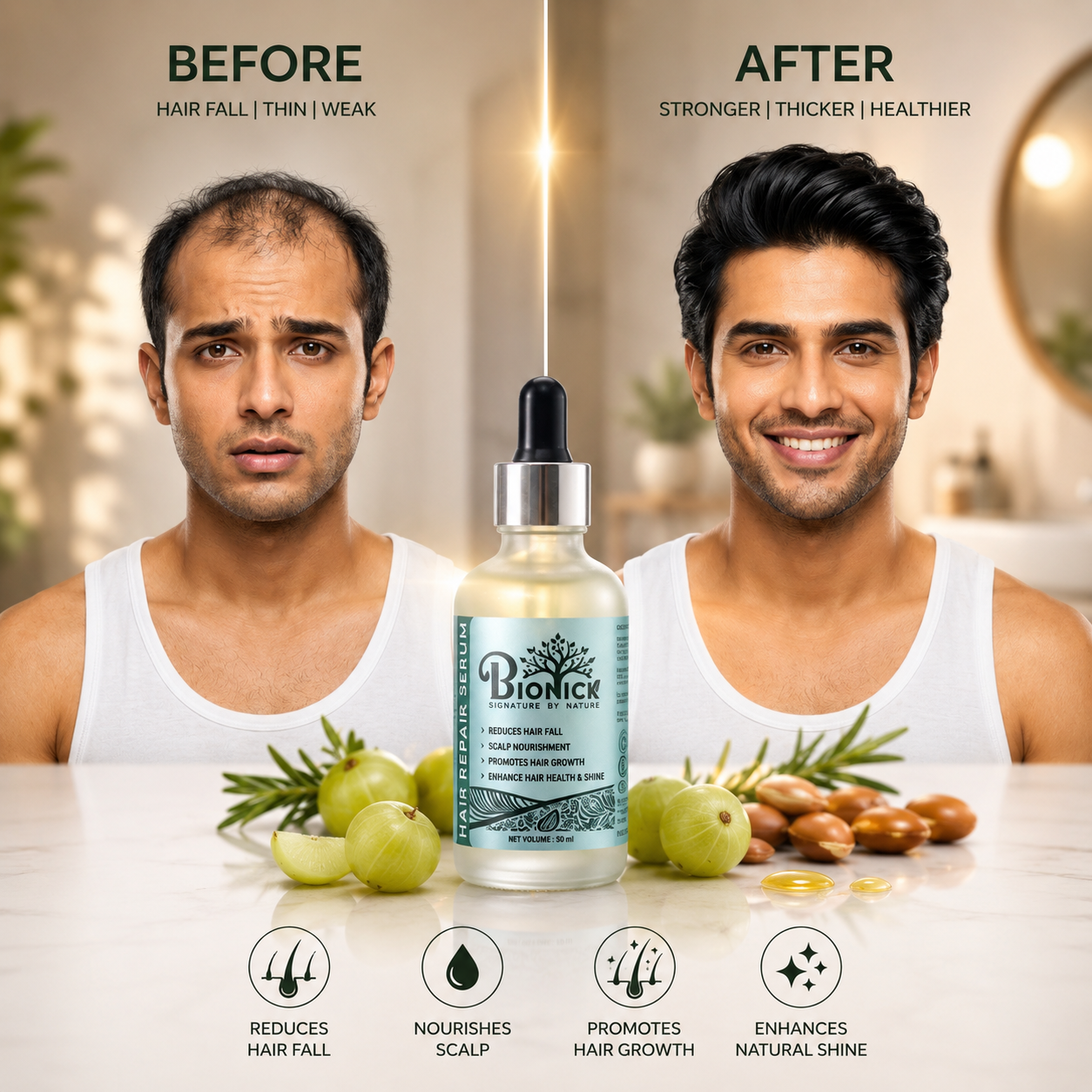 BIONICK HAIR REPAIR SERUM -50ml